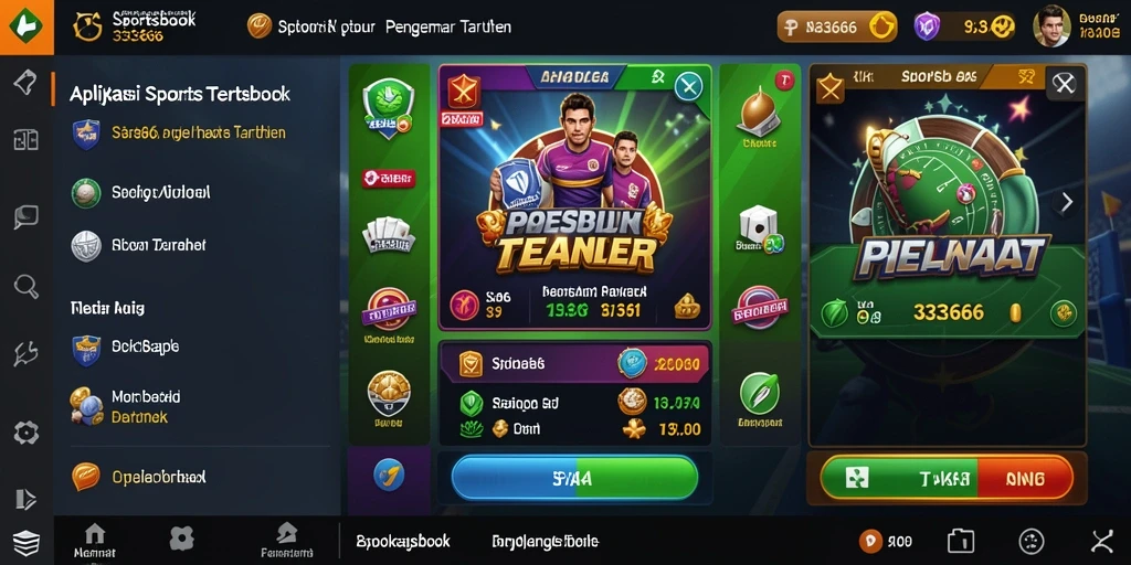 Tampilan gameplay Sportsbook di aplikasi 333666 yang menarik.