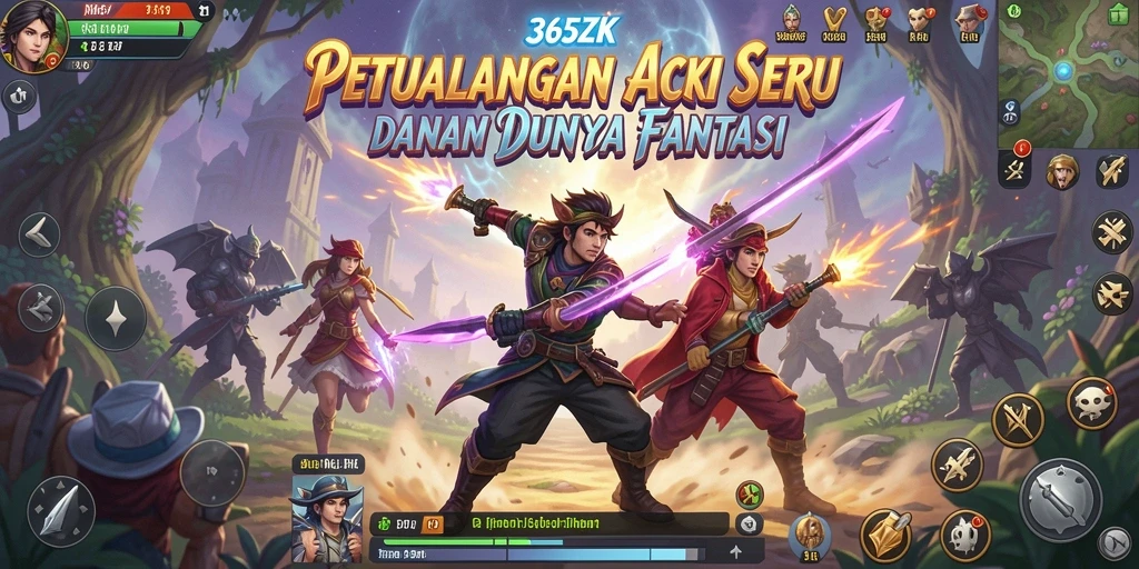 Tangkapan layar utama yang menunjukkan aksi gameplay ARPG dalam 365ZK.