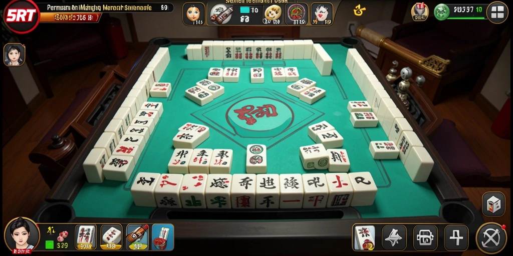 Screenshot gameplay 5RT yang menunjukkan tantangan Mahjong yang seru.