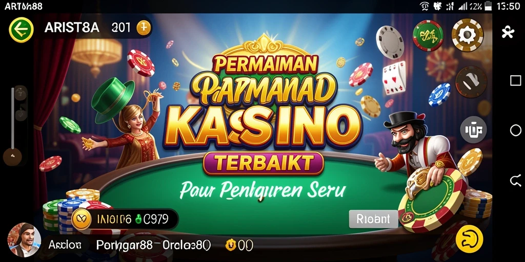Screenshot utama ARISTA88 menampilkan gameplay Kasino yang seru dan menarik.