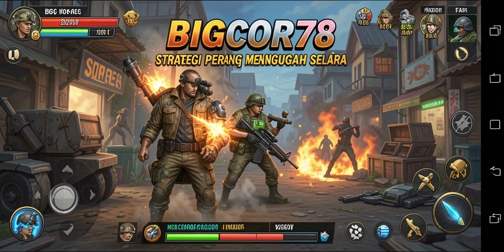 Tampilan gameplay menarik dari BIGCOR78 yang penuh strategi.
