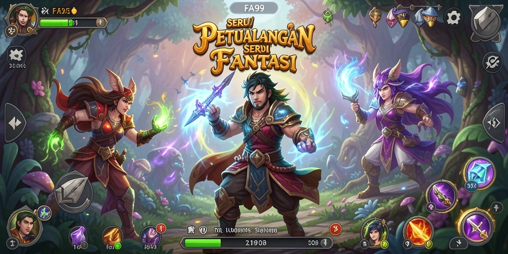 Tampilan gameplay FA99 yang mendebarkan dalam dunia petualangan.
