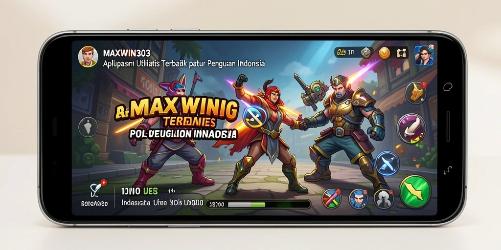 Screenshot utama MAXWIN303 menampilkan antarmuka aplikasi Utility yang mudah digunakan.