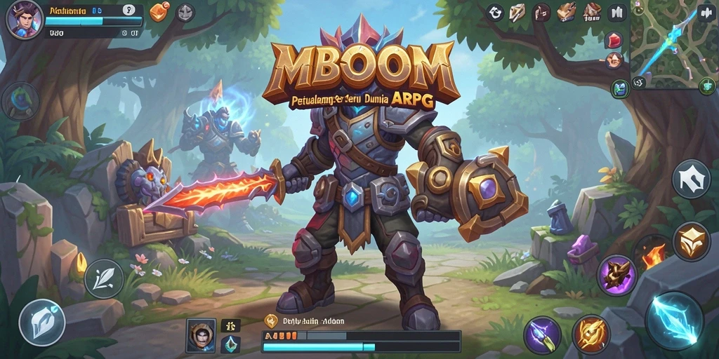 Tampilan gameplay seru dan mendebarkan di dunia MBOOM.
