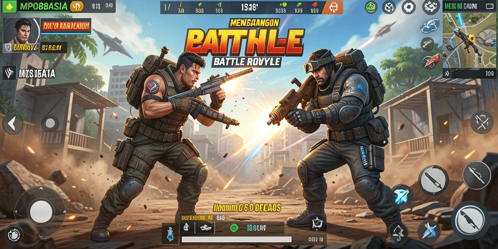 Tangkapan layar aksi epik dari game Battle Royale MPO88ASIA.