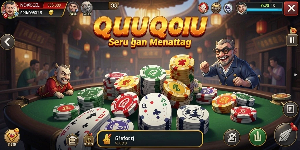 Tampilan gameplay seru NDMTOGEL saat bermain QiuQiu.