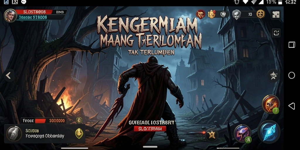Screenshot gameplay yang menegangkan dari SLOST8808.