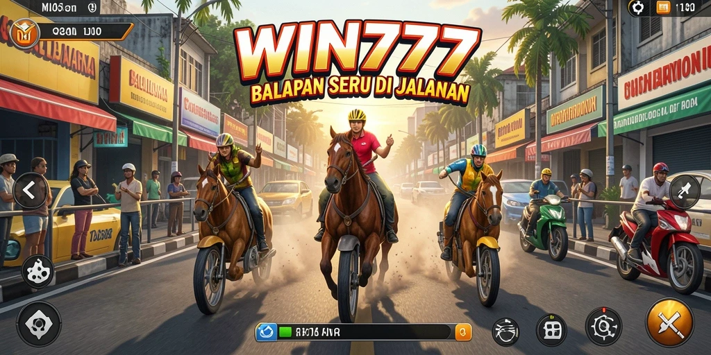 Gameplay balapan seru di WIN777 dengan mobil yang cepat dan grafis menakjubkan.