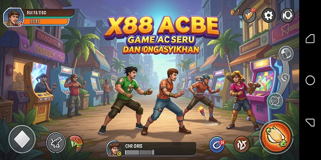 Tampilan permainan X88 menampilkan aksi seru dan grafis yang memukau.